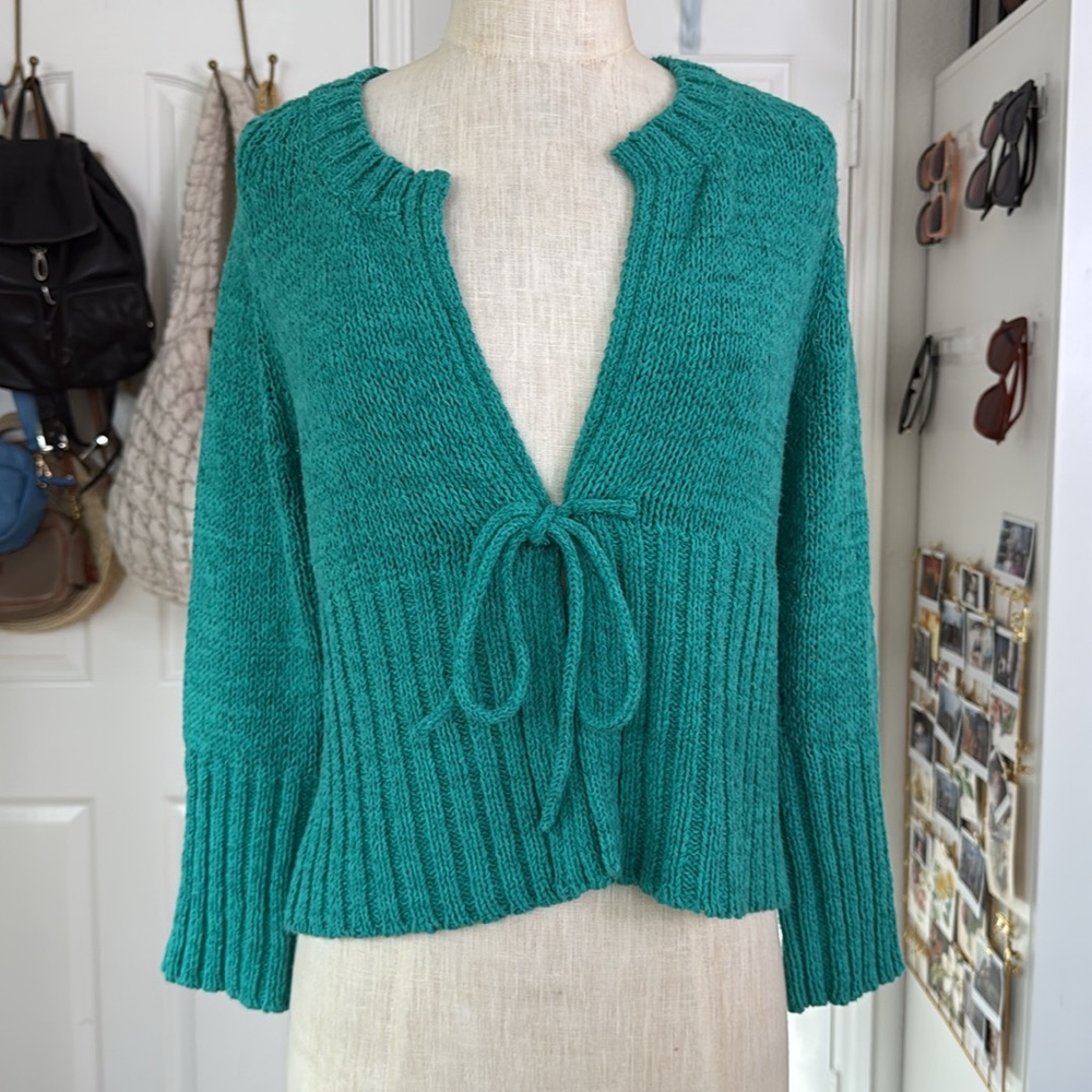 Max Edition Teal Women's Cardigan Sweater